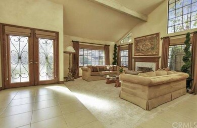 Elegant customized double entry doors and tile flo
