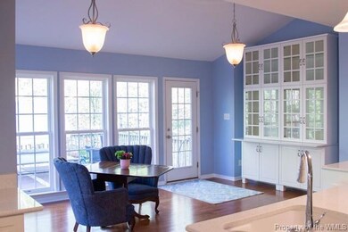 Sunny morning room with a great view.