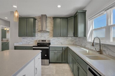 Kitchen with all stainless steel appliances