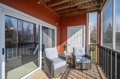 Enjoy sunrises and coffee on your private screened porch