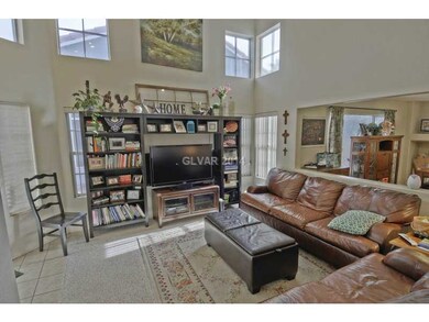 Living Room. Large living room with vaulted ceilin