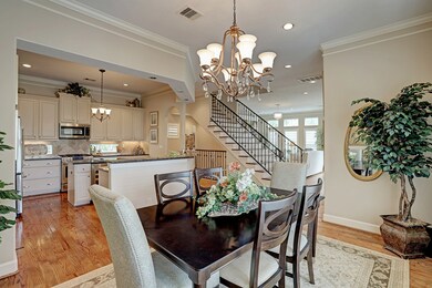 Dining room is open to the kitchen