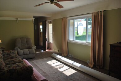 View of living room from the kitchen door