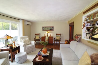 Living room that is big enough to have a dining ar