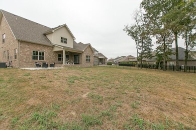 Larger back yard than typical for Murfreesboro