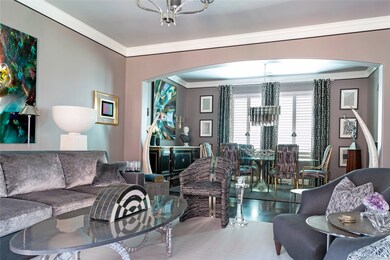 Living Room opens up directly to the formal Dining