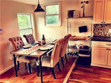 Remodeled open and airy with vaulted ceilings for plenty of light. Dinner by the window looking out onto the deck makes for a delightful time.