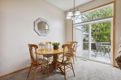 Dining room with access to deck