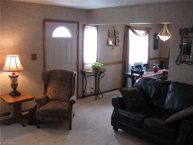 Open floor plan is great when entertaining family 