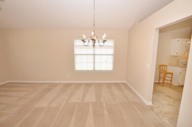 with opening to kitchen