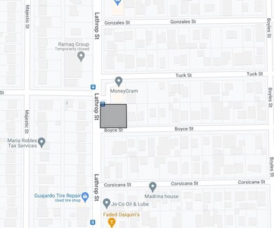 The lot is located on the northeast corner of Lath