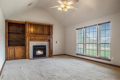 Gas fireplace and large windows for great natural 