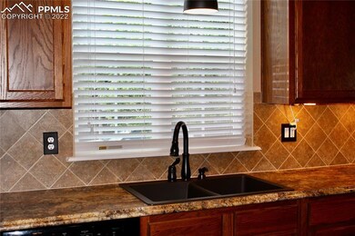 Window over kitchen sink provides nice light