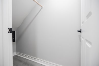 Storage closet on the first floor.