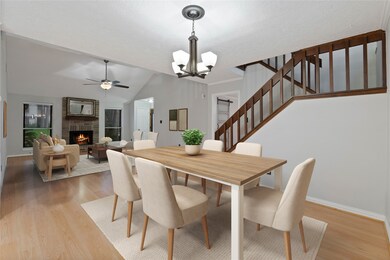 Virtual Staging of living and dining room space.