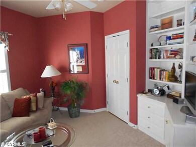 Other - Downstairs den/office with ceiling fan, bu