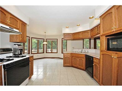 Kitchen. All the kitchen appliances stay. The kitchen has lots of cabinet space.