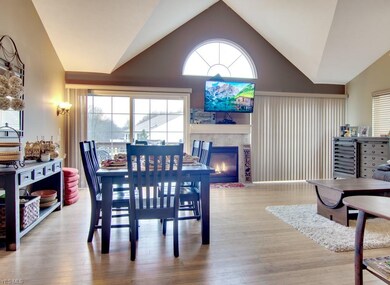 Step into the great room with its welcoming gas fi