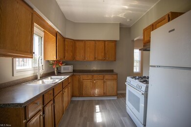 Fully applianced kitchen.