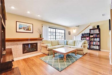 The focal point of the living room is a stacked st