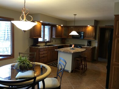 Updated kitchen and dining room.