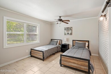 Bedroom 5 with Desk & Back Door