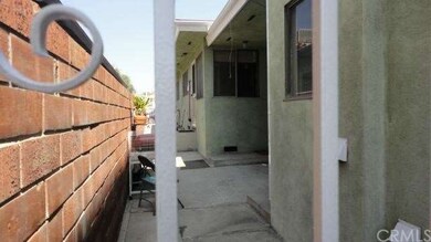 view of small patio outside kitchen door