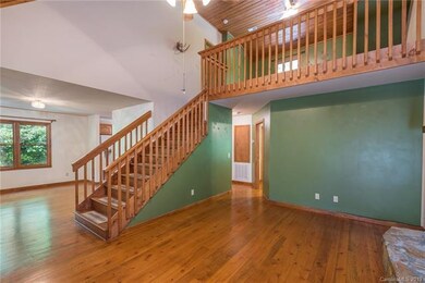 Living room up to loft/family room