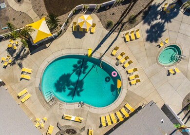 aerial view of pool