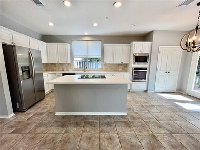 Recently painted kitchen cabinets