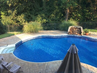 Close up of in-ground pool