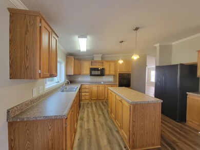 Kitchen with island