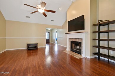 Living Room with Fireplace