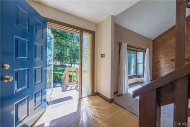 Side-lights on either side of the front door allow