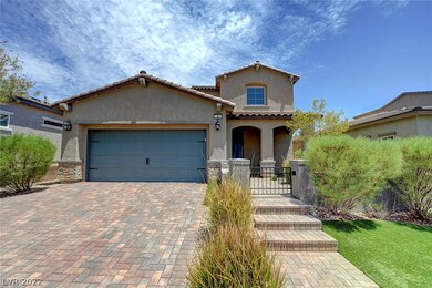 Beautiful paver stone driveway & courtyard entranc
