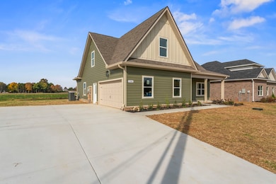 The 2-car side entry garage is paired perfectly with the oversized driveway.