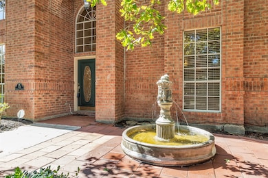 Entry Fountain with lights.