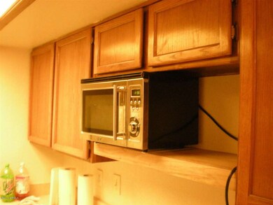 Microwave in kitchen