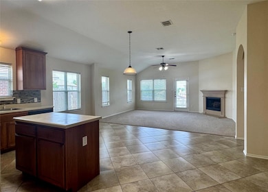 Kitchen featuring plenty of natural light, a ceil