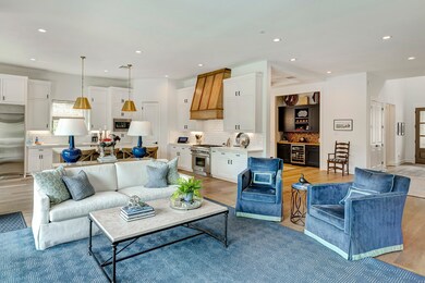 The open living room / kitchen combination provide