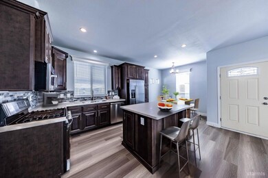 This photo features a virtual staging effect. The property is vacant.