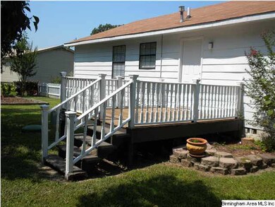 Back deck for cooking out and entertaining.