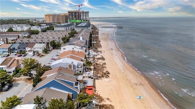 overhead beach view