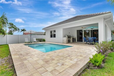 View of pool featuring a patio area, ceiling fan, 