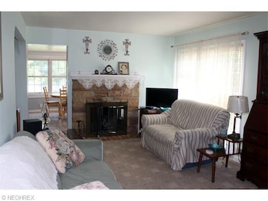Living Room With Fireplace