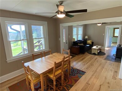 Dining room looking towards the living room and th