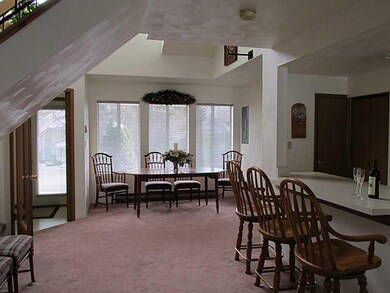 Dining Room. With front entry to the left and kitc