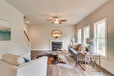 Gas Log Fireplace in an Upgrade.