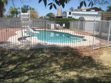 Play area next to pool