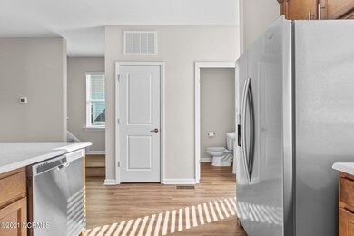 Powder room and stairs